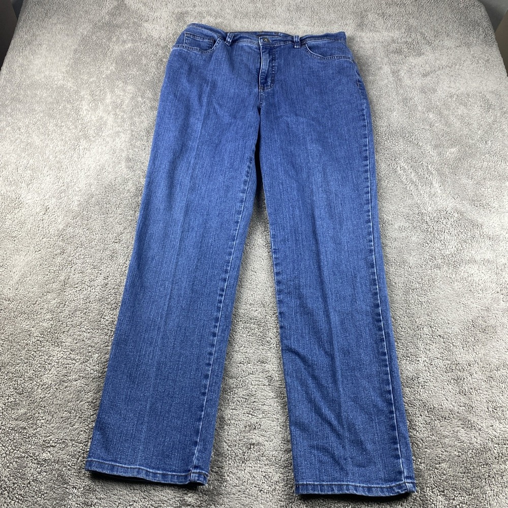 Charter Jeans Womens 12 Blue Medium Wash‎ Classic Straight Denim